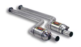 Supersprint  Front exhaust Right - Left with Metallic catalytic converter 200CPSI BMW E88 Cabrio 128i "Mod. USA" (233 Hp) '08  