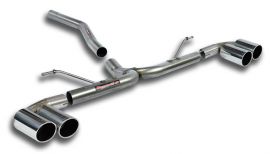 Supersprint   Connecting pipe + rear pipe RightOO80 - LeftOO80  BMW F20 / F21 114d (95 Hp) 2013 