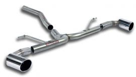 Supersprint   Connecting pipe + rear pipe Right O100 - Left O100  BMW F20 / F21 125d (218 Hp) 2013 ->