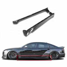 Audi A6 RS6 Side Skirts Diffuser Carbon Fiber Parts
