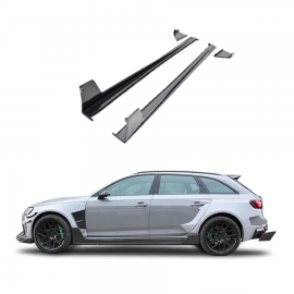 Audi RS4 Side Skirts Extension Carbon Fiber Parts