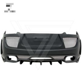 Audi TT TTS MK2 Black Sails Half Carbon Fiber Body Kit Rear Bumper
