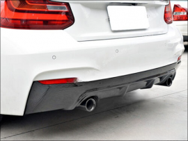 BMW 2 Series F22 2014 Carbon Fiber Rear Bumper Diffuser