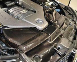 Mercedes Benz C63 AMG Carbon fiber Cold Air Intake - FRONT 