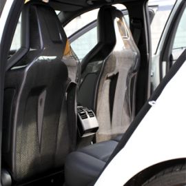 Carbon fiber seat covers for Mercedes Benz C63 AMG Sedan pre-facelift 