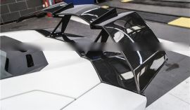 Lamborghini Aventador LP700 Carbon Fiber RZ Style Top & Bot Rear Trunk Spoiler