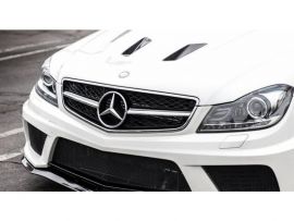 Mercedes Benz C63 AMG Facelift + c63 amg Black Series Carbon fiber bonnet vents 