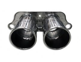 TUBI STYLE EXHAUST SYSTEMS-PORSCHE 991R & GT3 & GT3 RS 991 POLISHED STEEL END TIPS